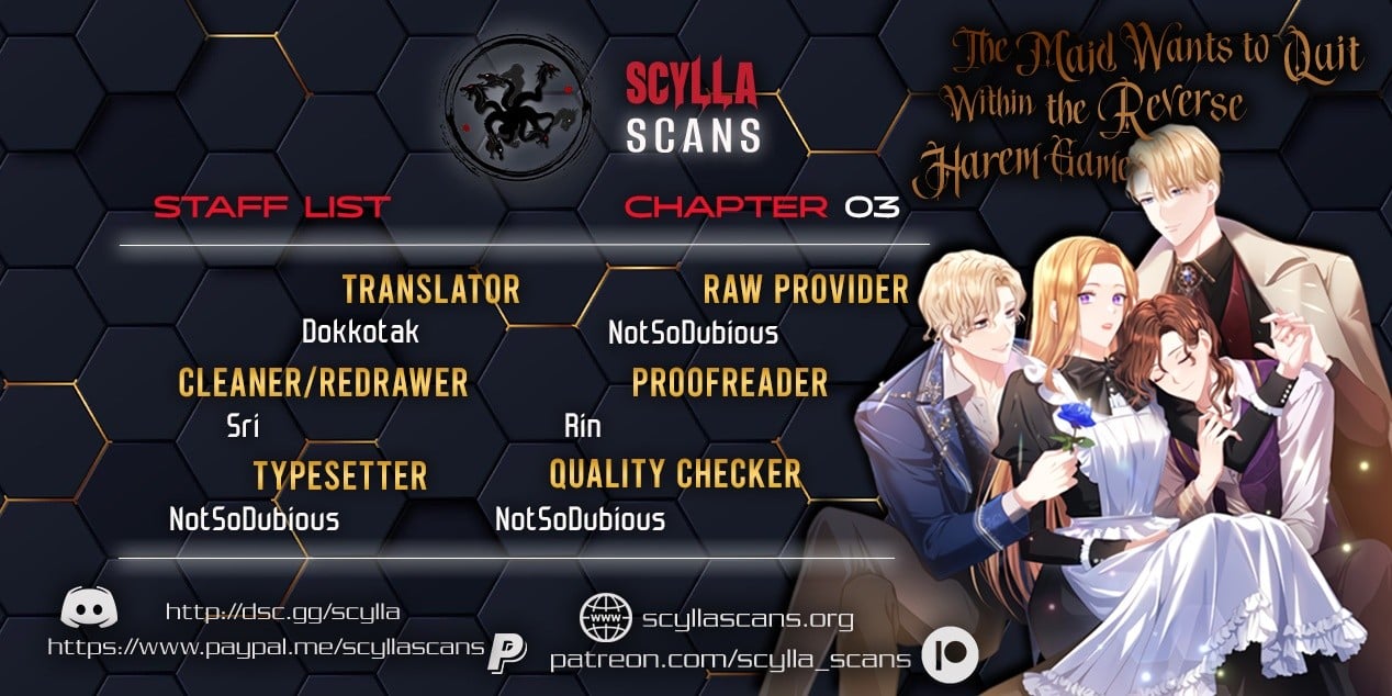 The Maid Wants to Quit Within the Reverse Harem Game chapter 3 page 1