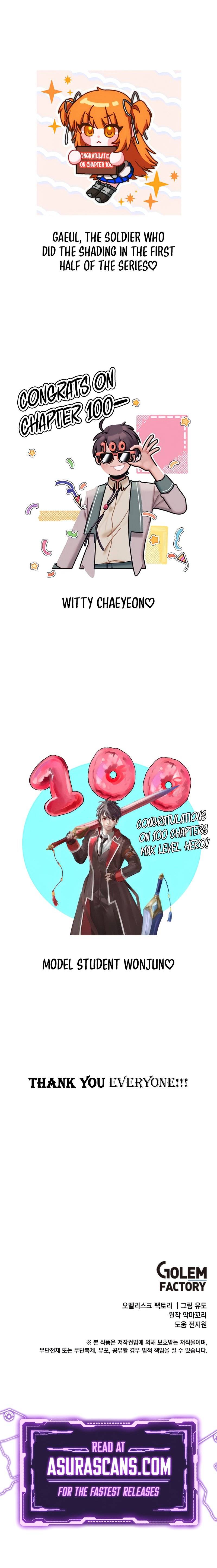 The MAX leveled hero will return! chapter 100 page 12