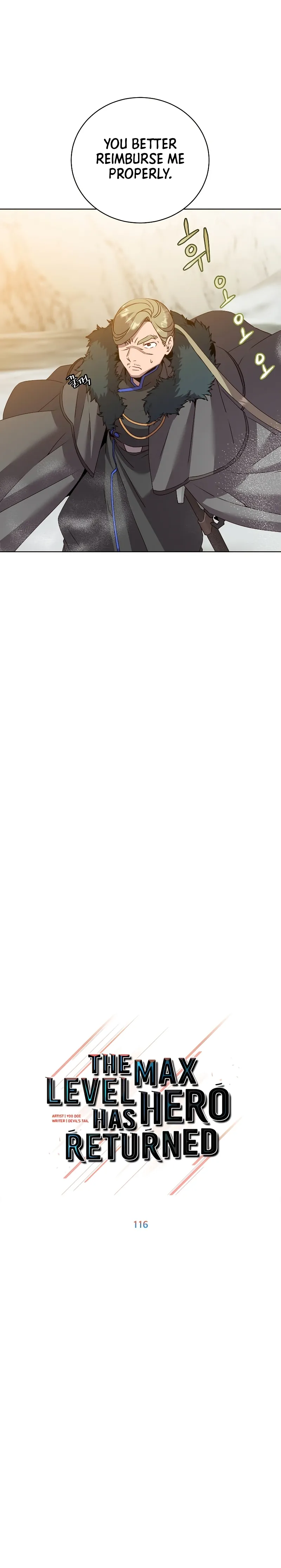 The MAX leveled hero will return! chapter 116 page 6