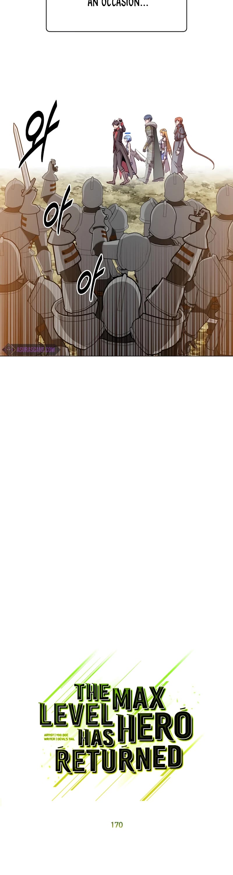 The MAX leveled hero will return! chapter 170 page 8