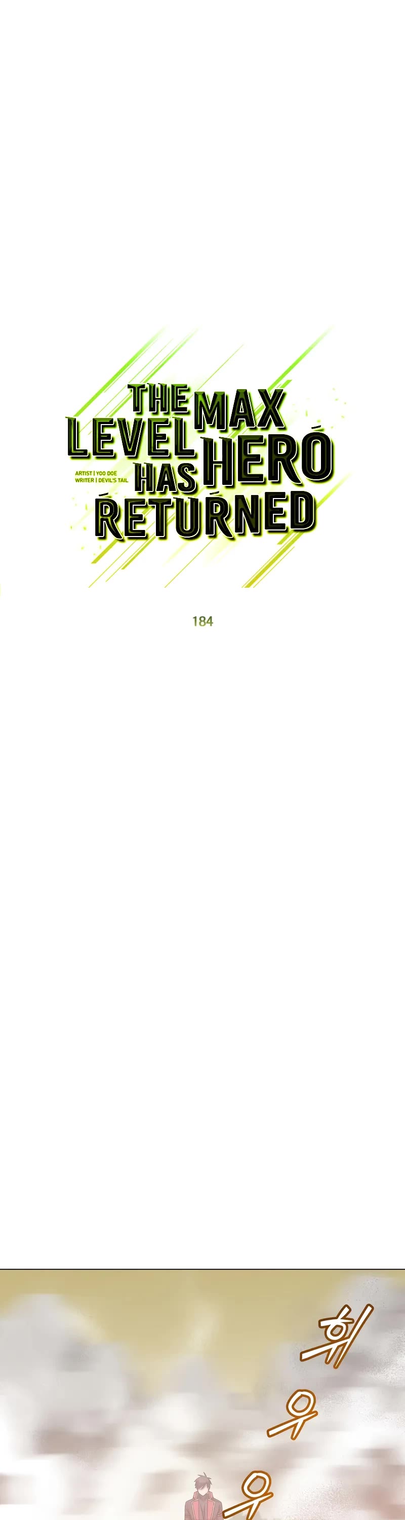 The MAX leveled hero will return! chapter 184 page 13