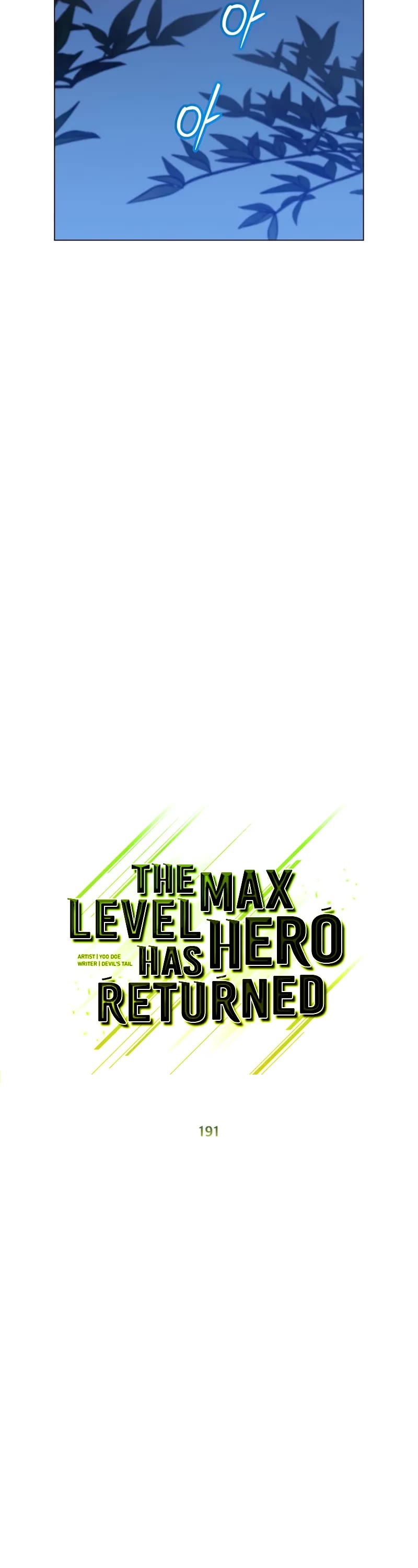 The MAX leveled hero will return! chapter 191 page 13