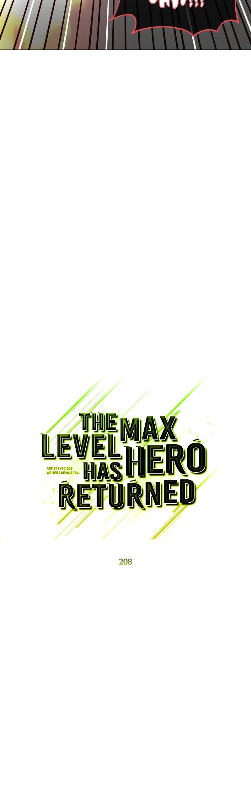 The MAX leveled hero will return! chapter 208 page 15