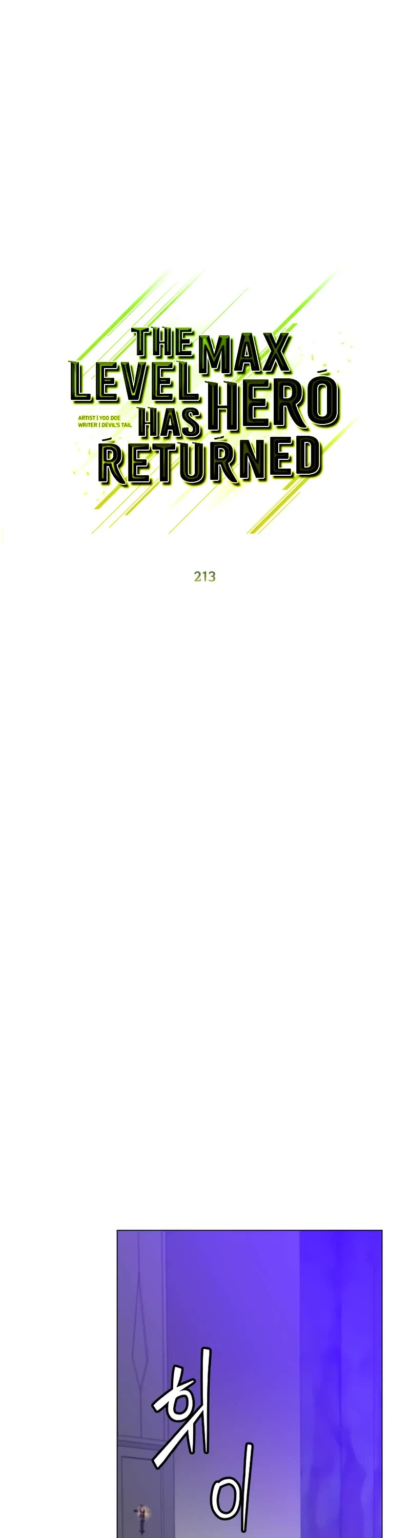 The MAX leveled hero will return! chapter 213 page 8