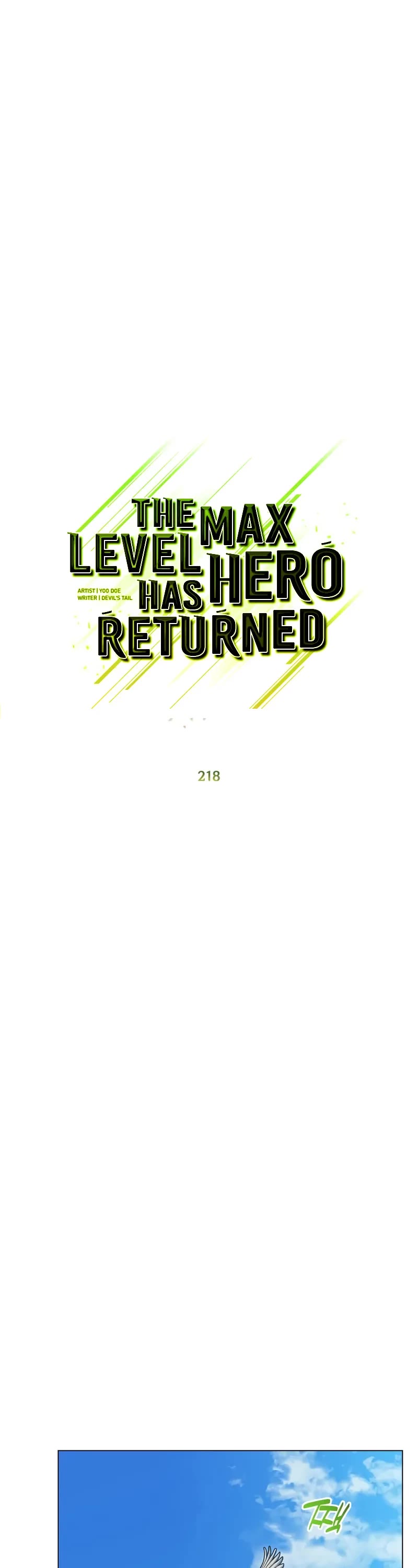 The MAX leveled hero will return! chapter 218 page 8