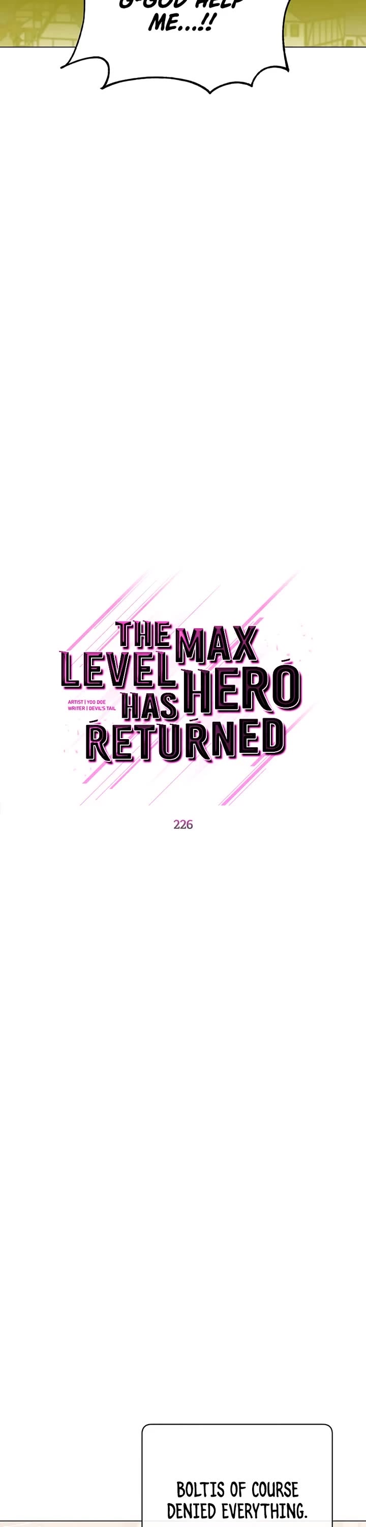The MAX leveled hero will return! chapter 226 page 17