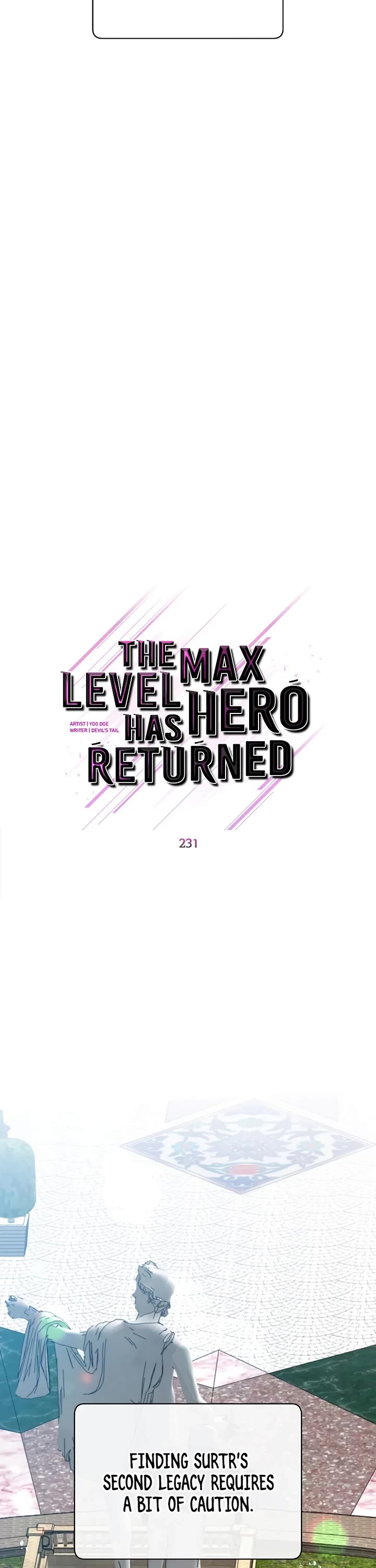 The MAX leveled hero will return! chapter 231 page 17