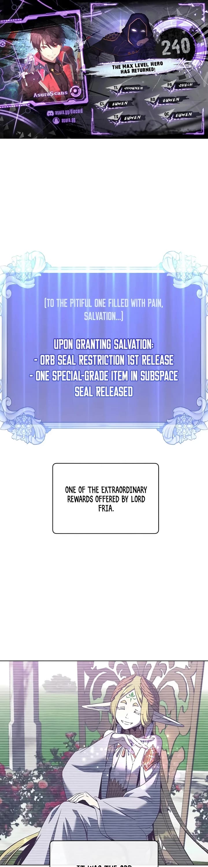 The MAX leveled hero will return! chapter 240 page 1