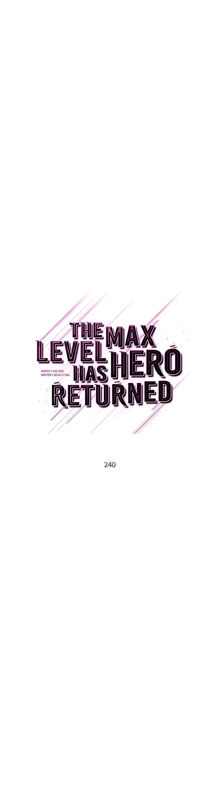 The MAX leveled hero will return! chapter 240 page 9