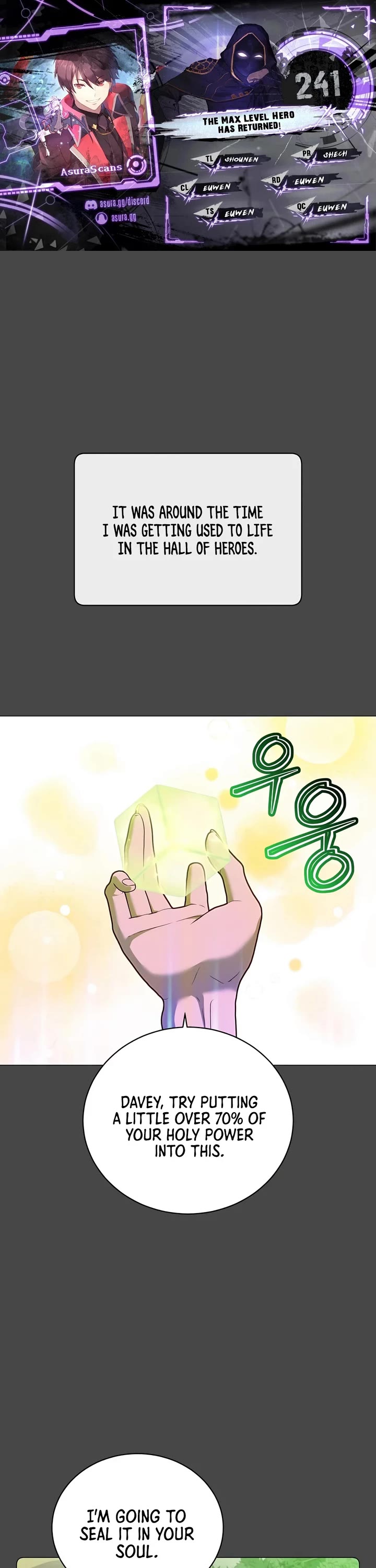 The MAX leveled hero will return! chapter 241 page 1