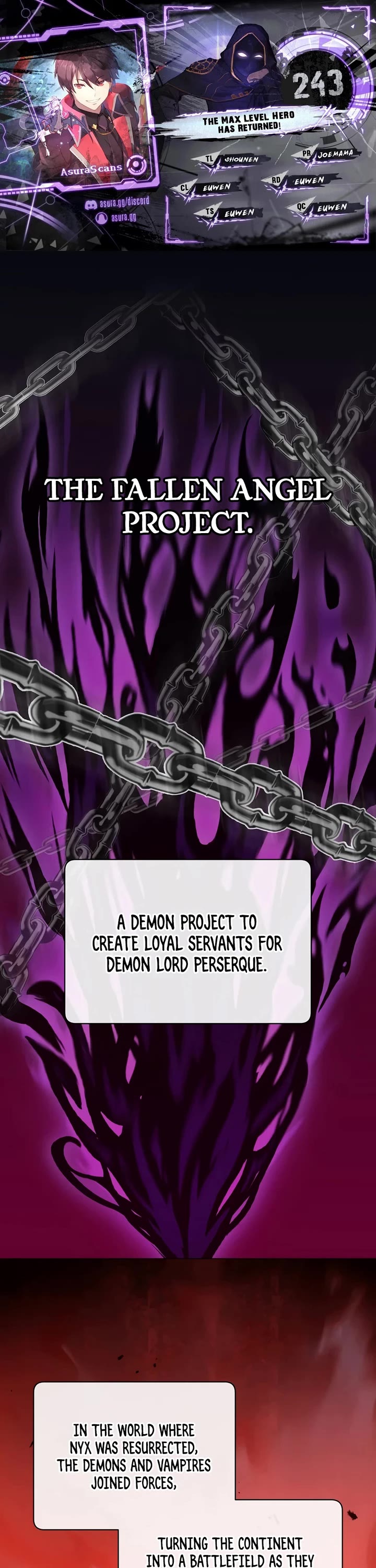 The MAX leveled hero will return! chapter 243 page 1