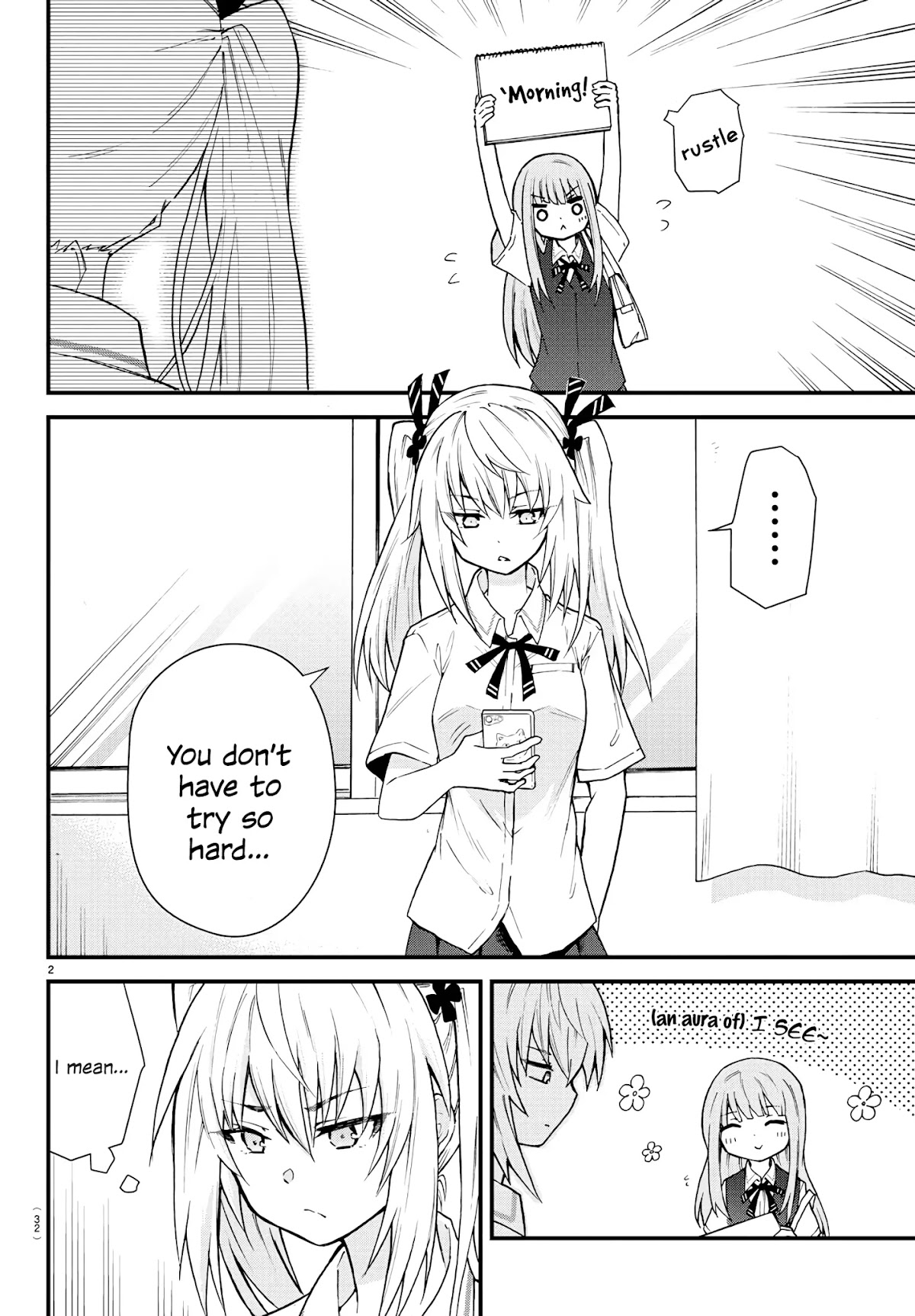 The Mute Girl and Her New Friend (Serialization) chapter 2 page 2