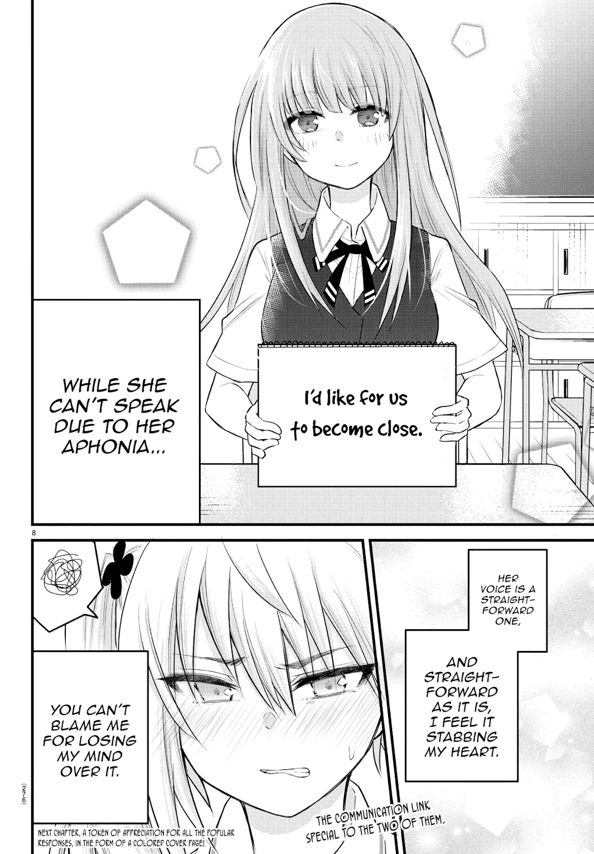 The Mute Girl and Her New Friend (Serialization) chapter 6 page 8