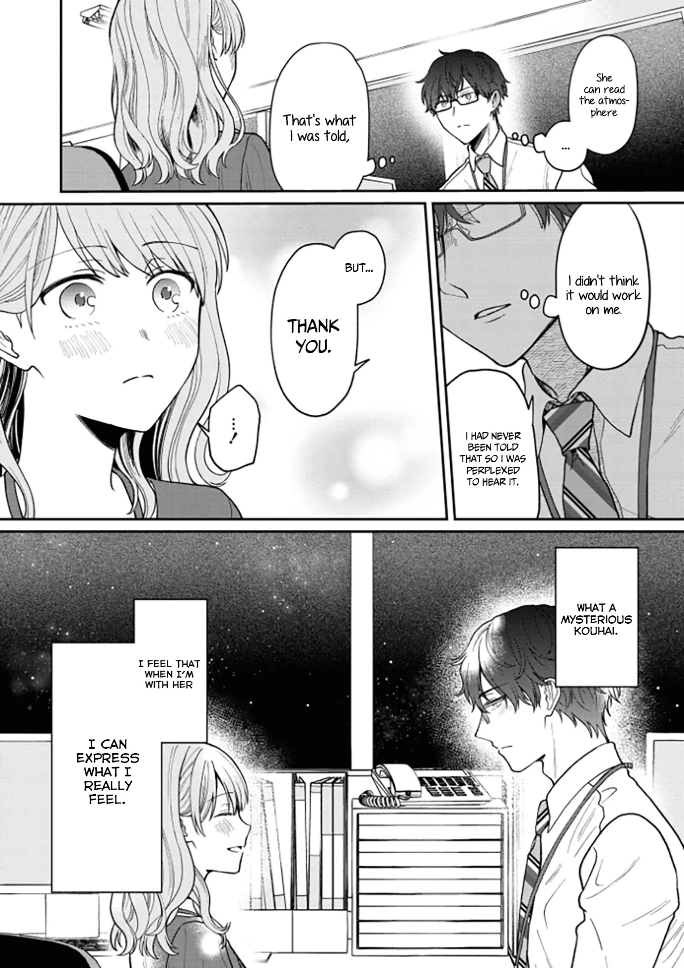 The New-Hire Who Could "Read" Emotions and the Unsociable Senpai chapter 10 page 7