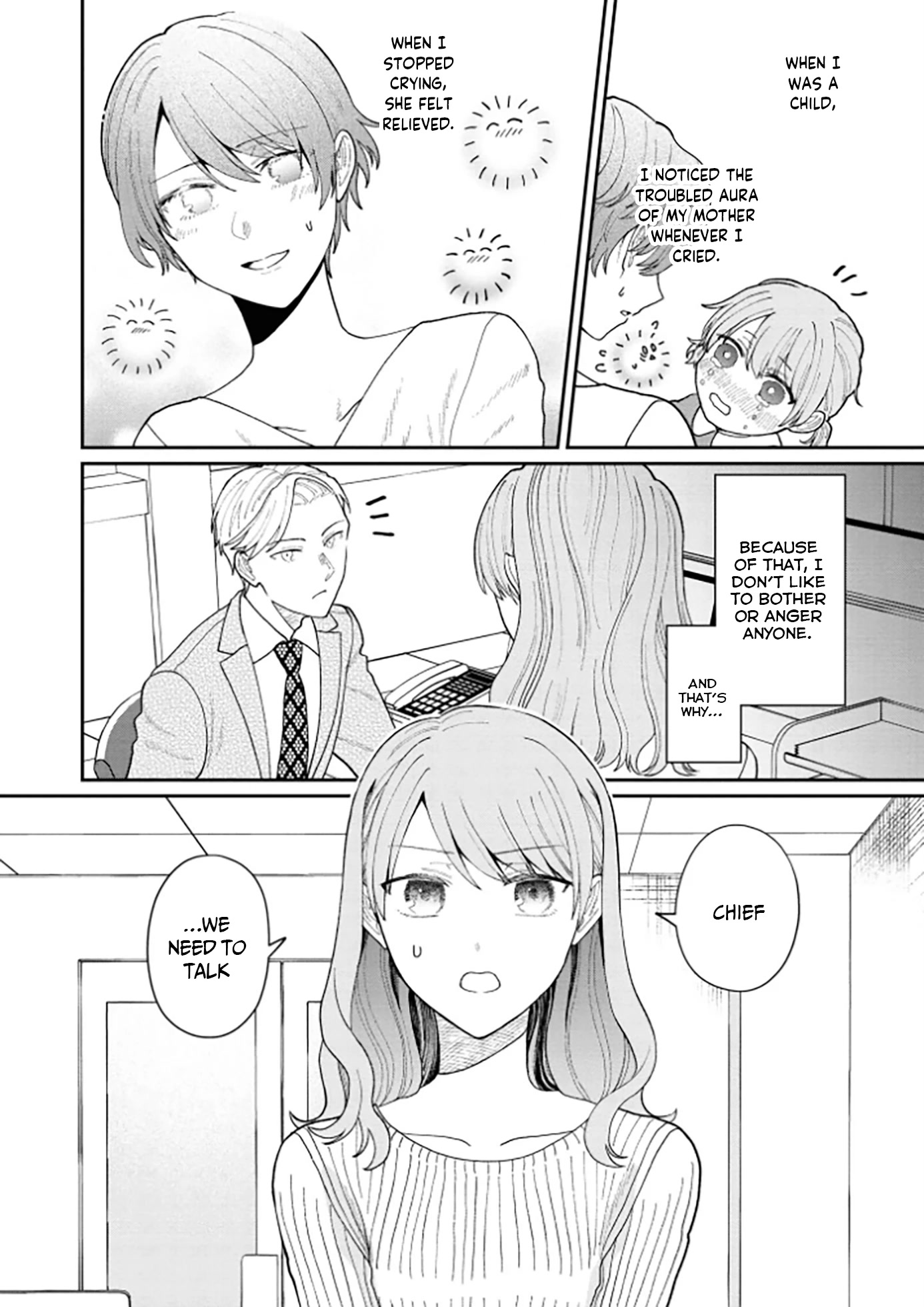 The New-Hire Who Could "Read" Emotions and the Unsociable Senpai chapter 13 page 17