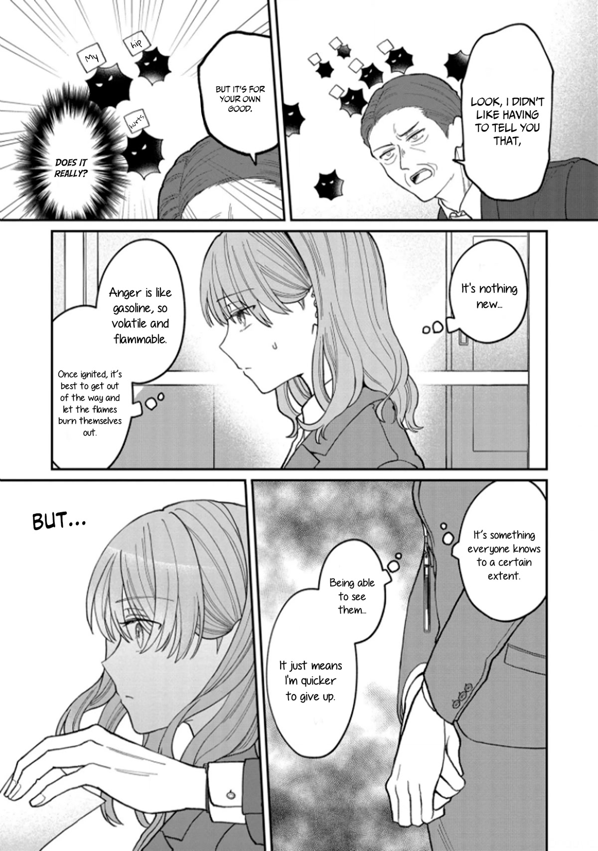 The New-Hire Who Could "Read" Emotions and the Unsociable Senpai chapter 3 page 3