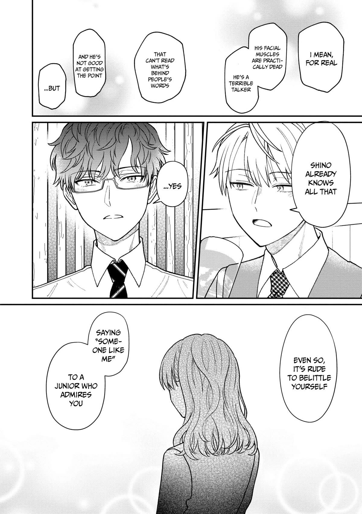 The New-Hire Who Could "Read" Emotions and the Unsociable Senpai chapter 30 page 13