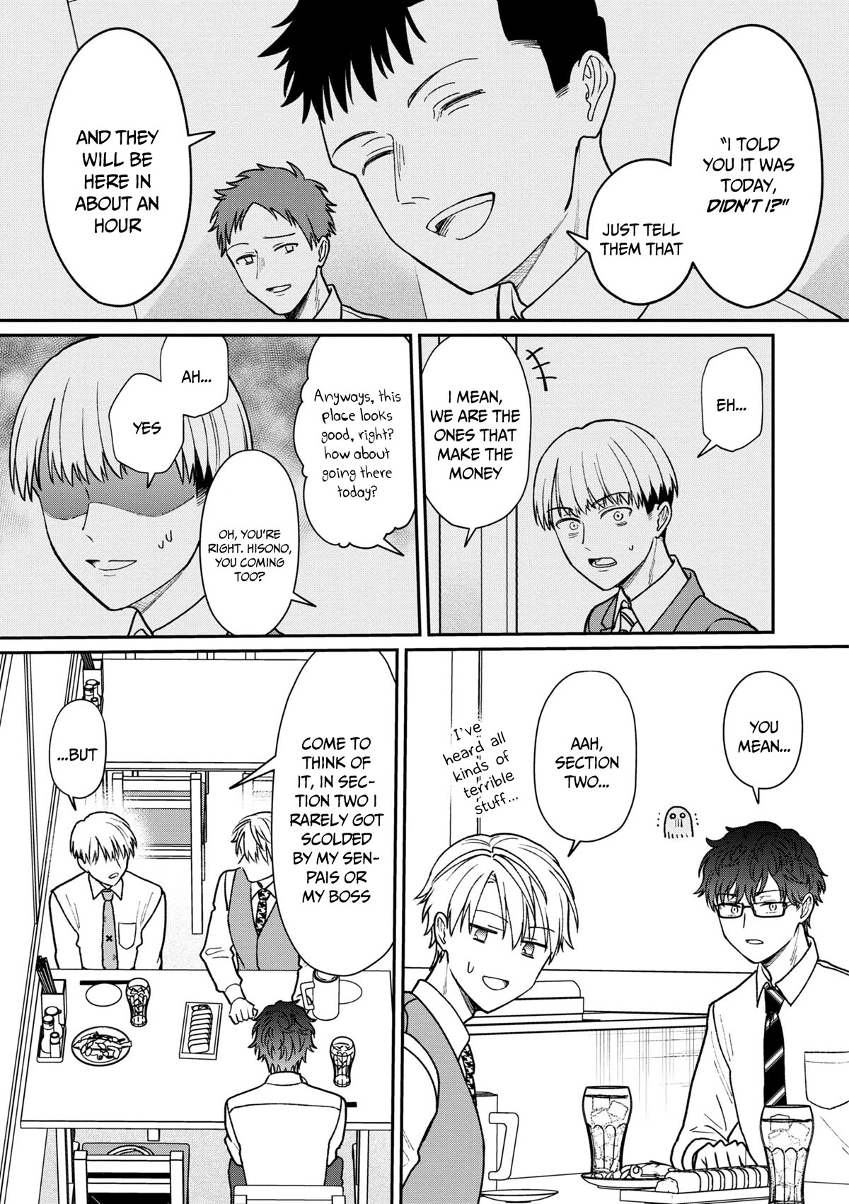 The New-Hire Who Could "Read" Emotions and the Unsociable Senpai chapter 30 page 6