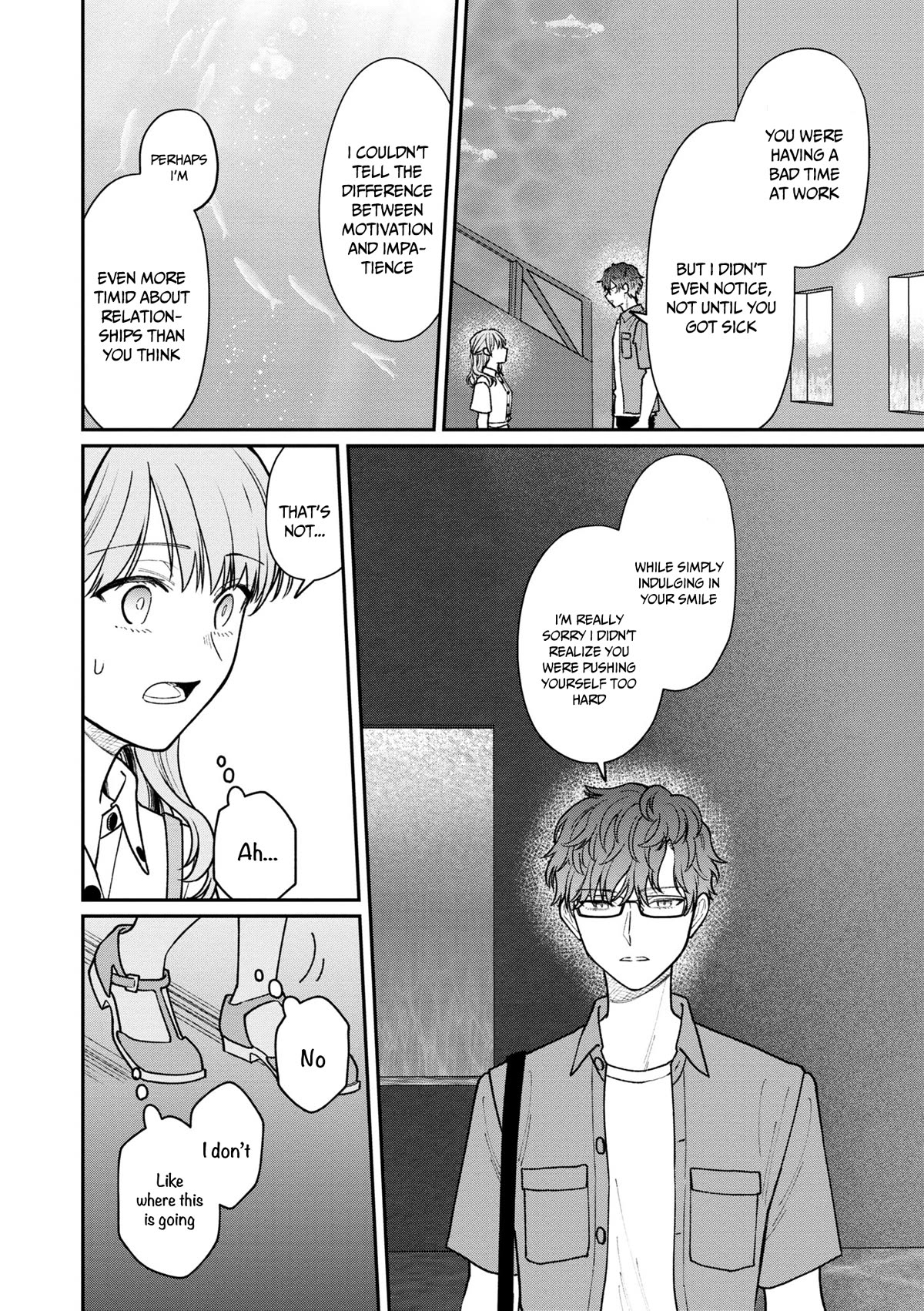 The New-Hire Who Could "Read" Emotions and the Unsociable Senpai chapter 32 page 7