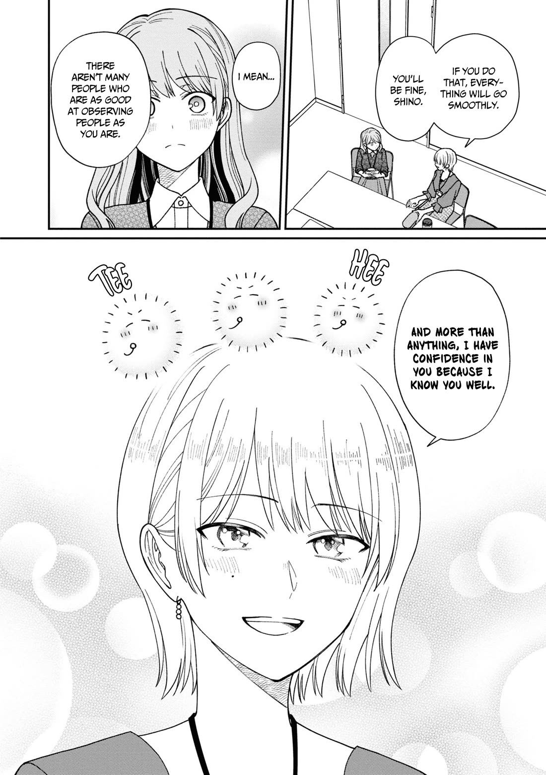 The New-Hire Who Could "Read" Emotions and the Unsociable Senpai chapter 39 page 7