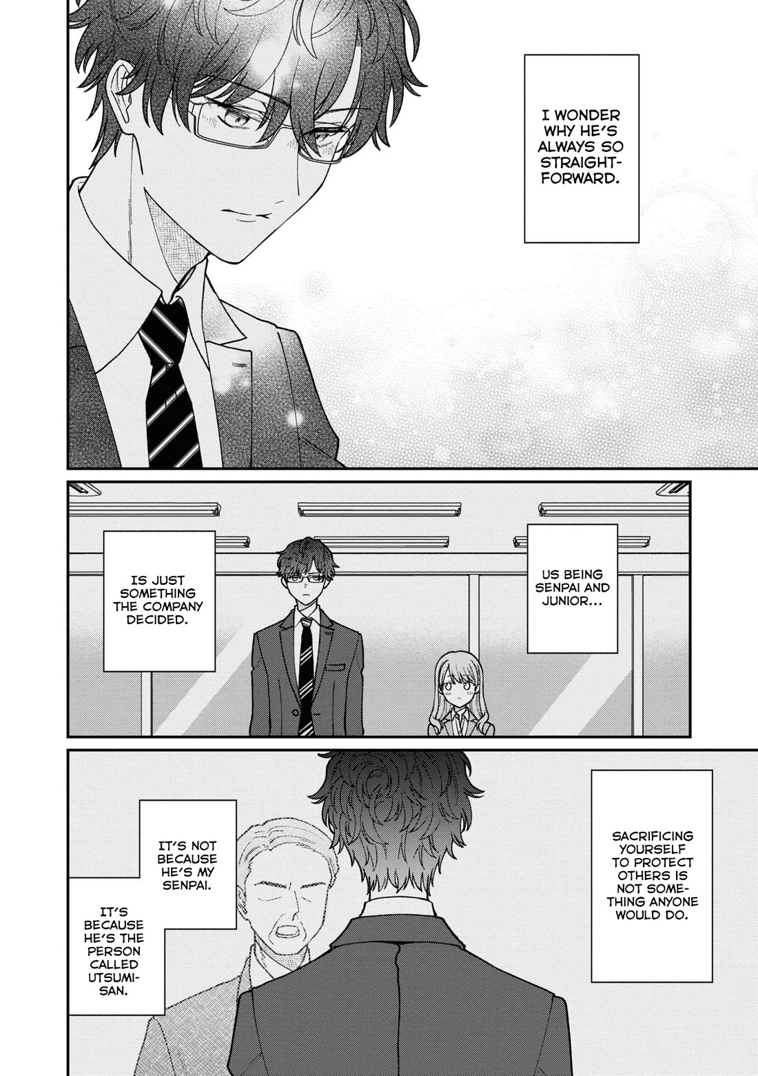 The New-Hire Who Could "Read" Emotions and the Unsociable Senpai chapter 40 page 9