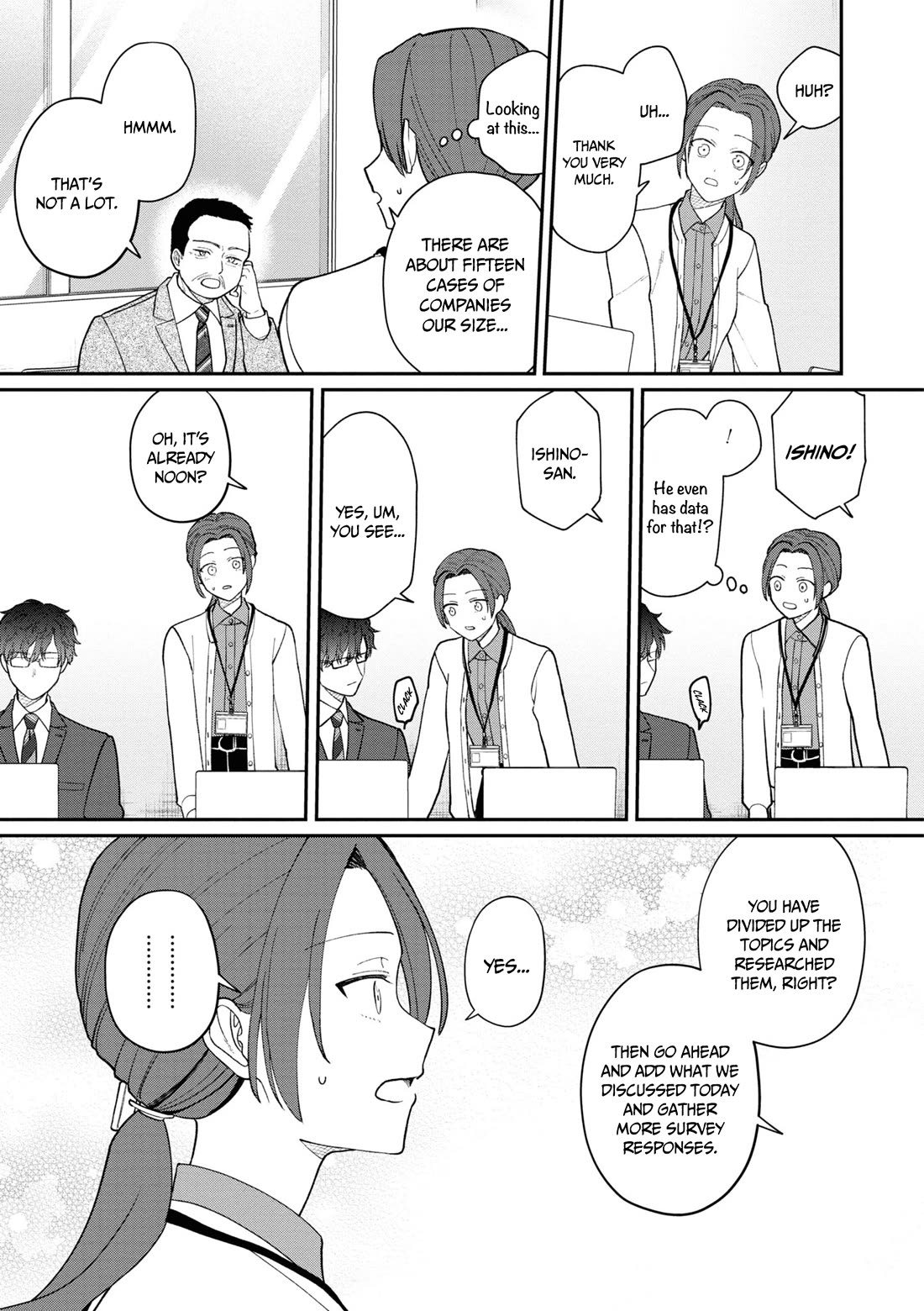 The New-Hire Who Could "Read" Emotions and the Unsociable Senpai chapter 48 page 8