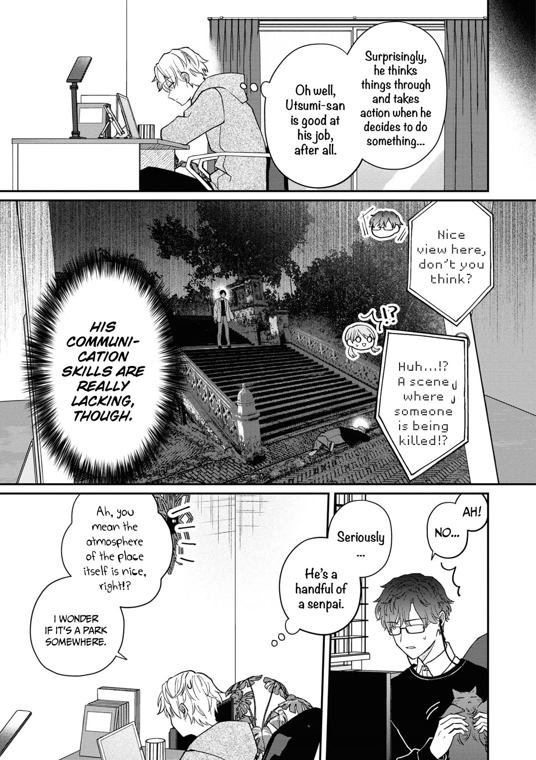 The New-Hire Who Could "Read" Emotions and the Unsociable Senpai chapter 51 page 8