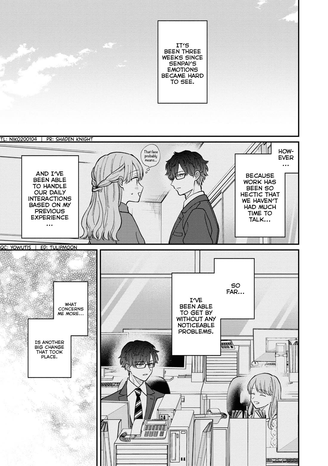 The New-Hire Who Could "Read" Emotions and the Unsociable Senpai chapter 52 page 4