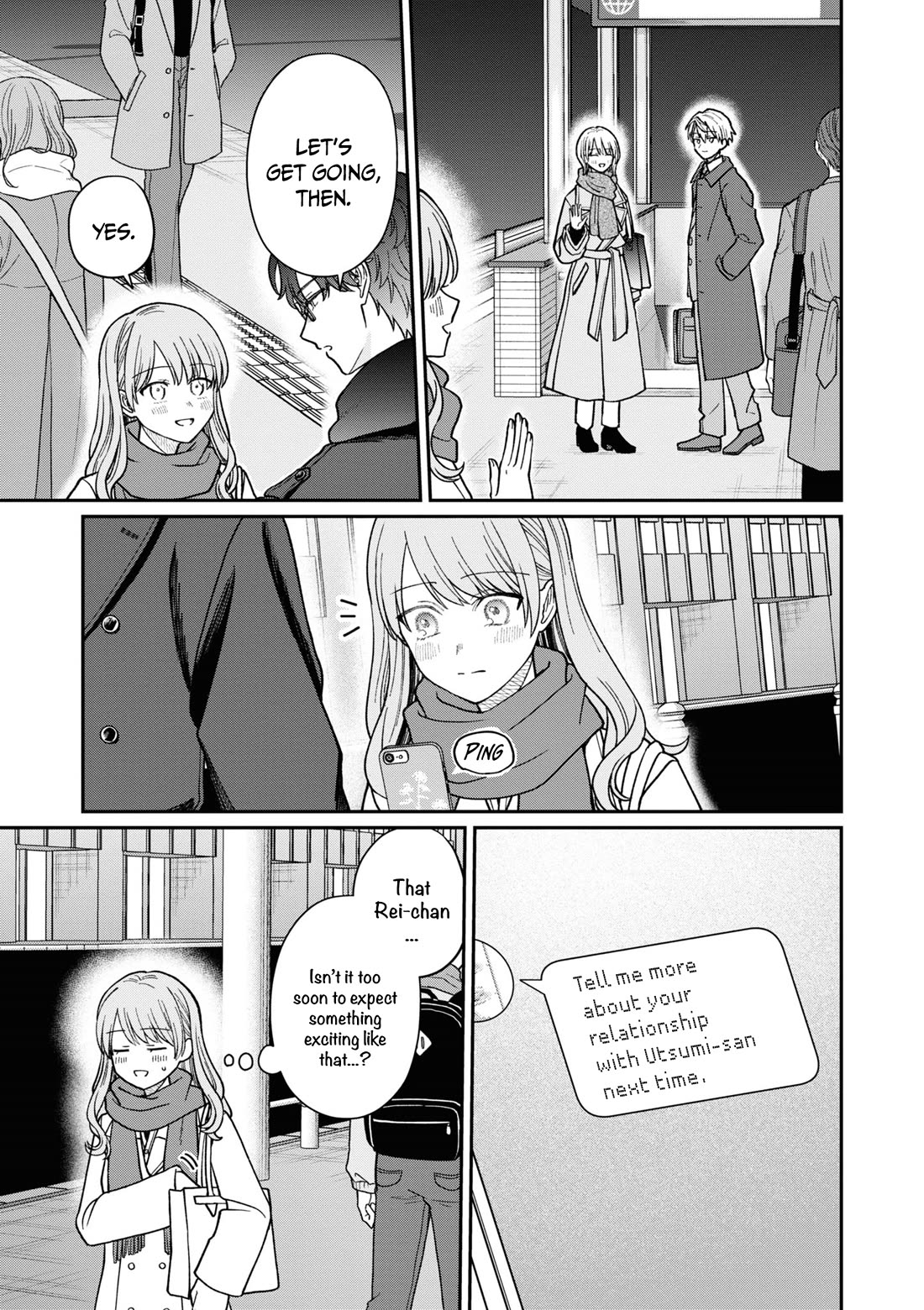 The New-Hire Who Could "Read" Emotions and the Unsociable Senpai chapter 54.5 page 8