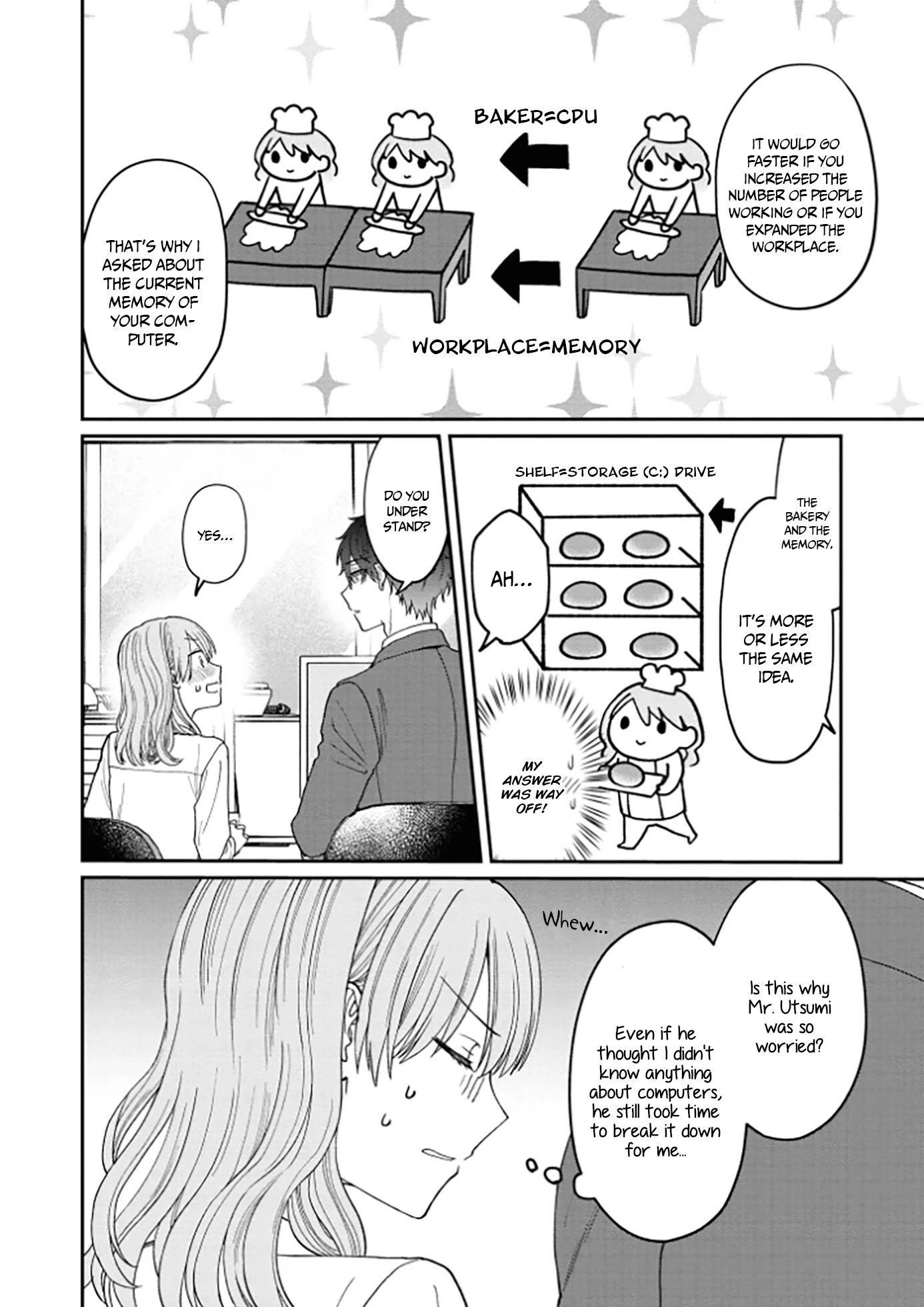 The New-Hire Who Could "Read" Emotions and the Unsociable Senpai chapter 7 page 4