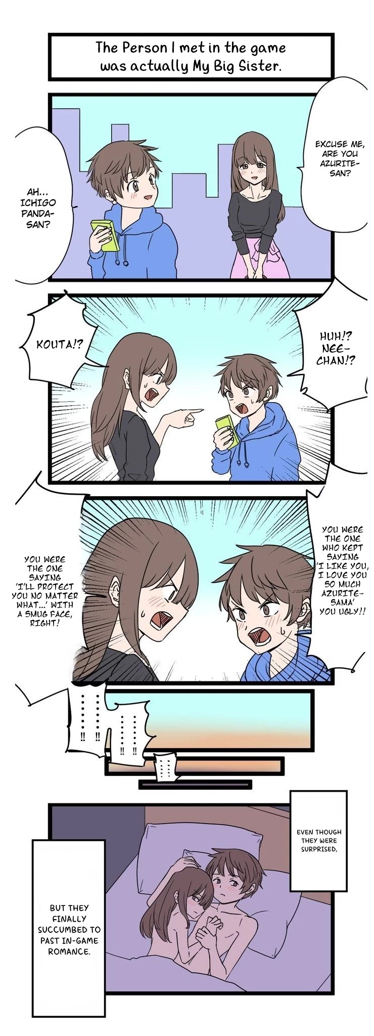 The Person I Met In-Game Was Actually My Big Sister. chapter 1 page 1