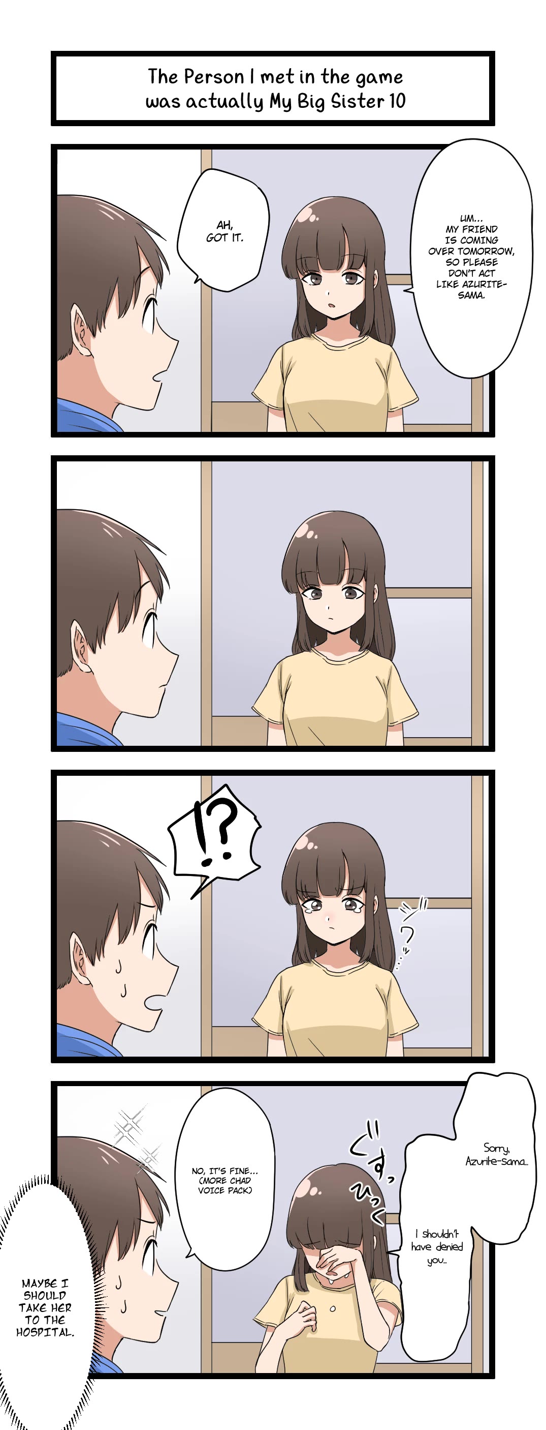 The Person I Met In-Game Was Actually My Big Sister. chapter 10 page 1