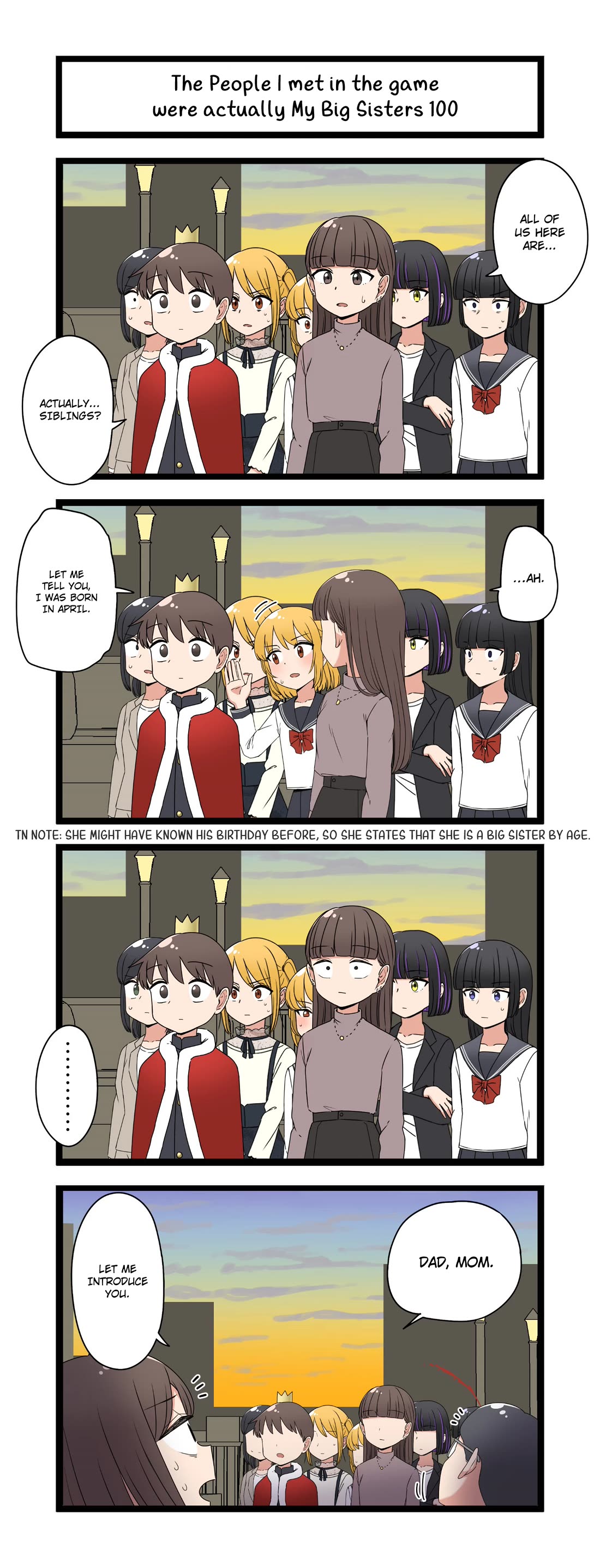 The Person I Met In-Game Was Actually My Big Sister. chapter 100 page 1