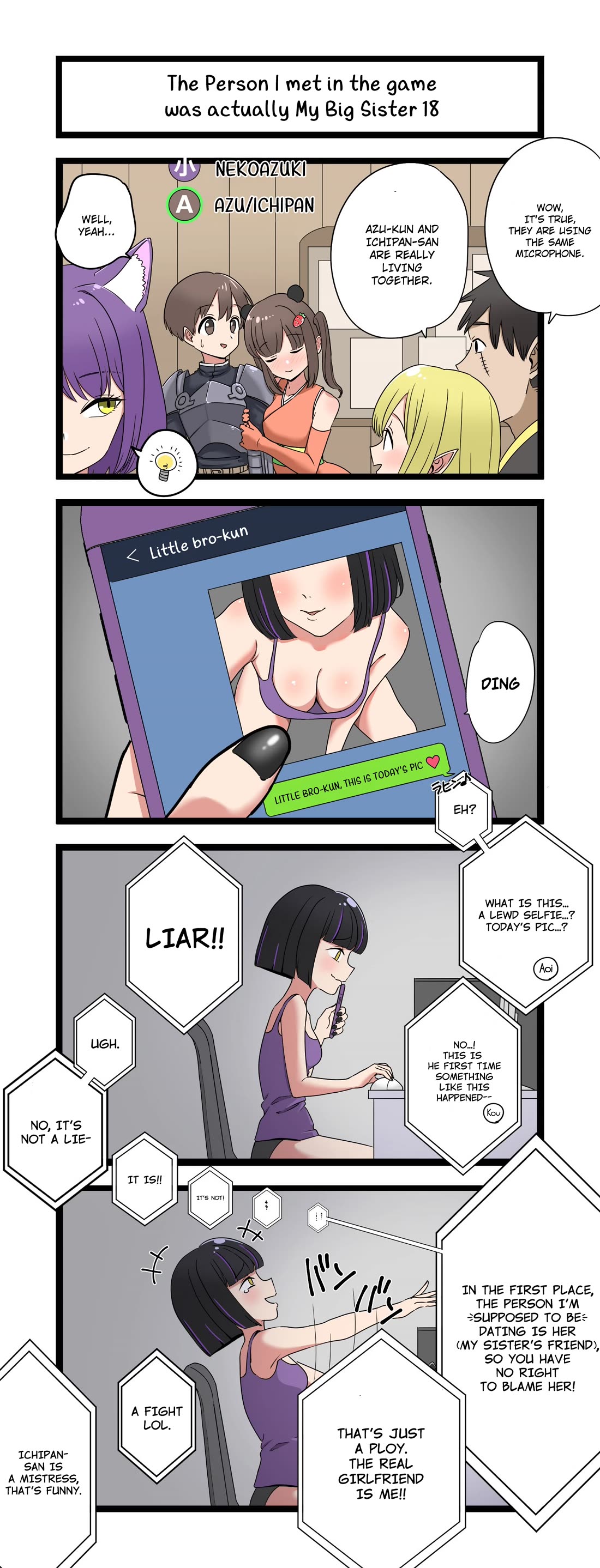 The Person I Met In-Game Was Actually My Big Sister. chapter 18 page 1