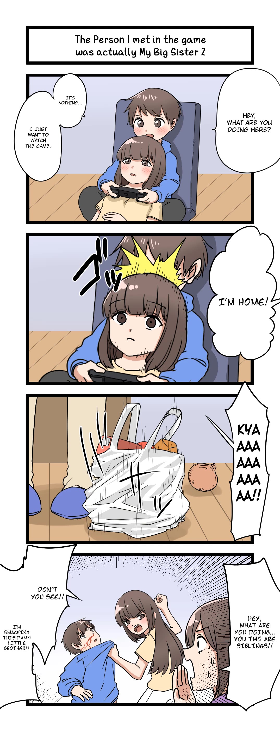 The Person I Met In-Game Was Actually My Big Sister. chapter 2 page 1