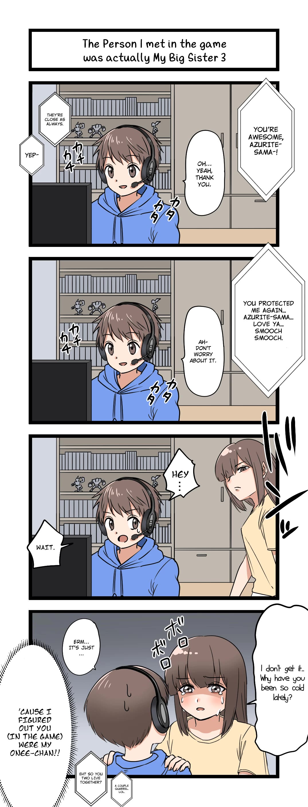 The Person I Met In-Game Was Actually My Big Sister. chapter 3 page 1