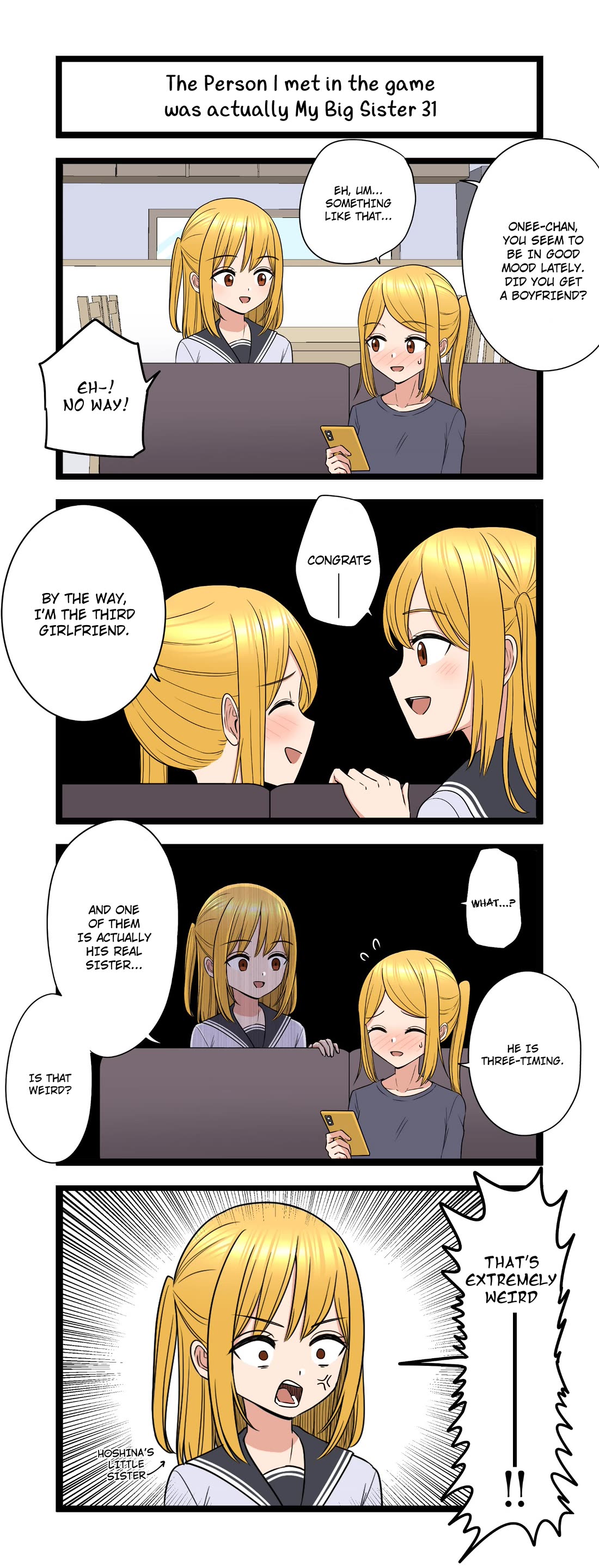 The Person I Met In-Game Was Actually My Big Sister. chapter 31 page 1