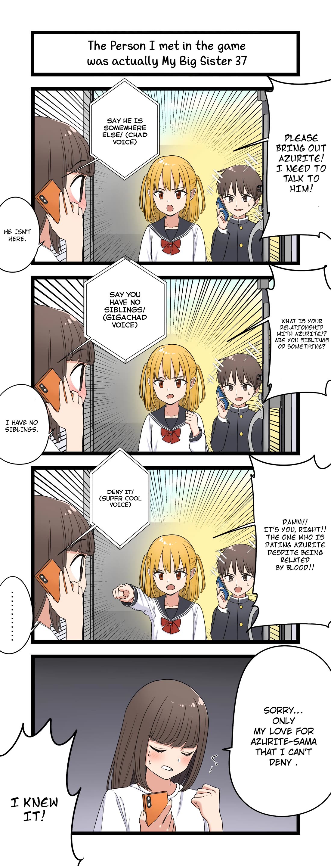 The Person I Met In-Game Was Actually My Big Sister. chapter 37 page 1