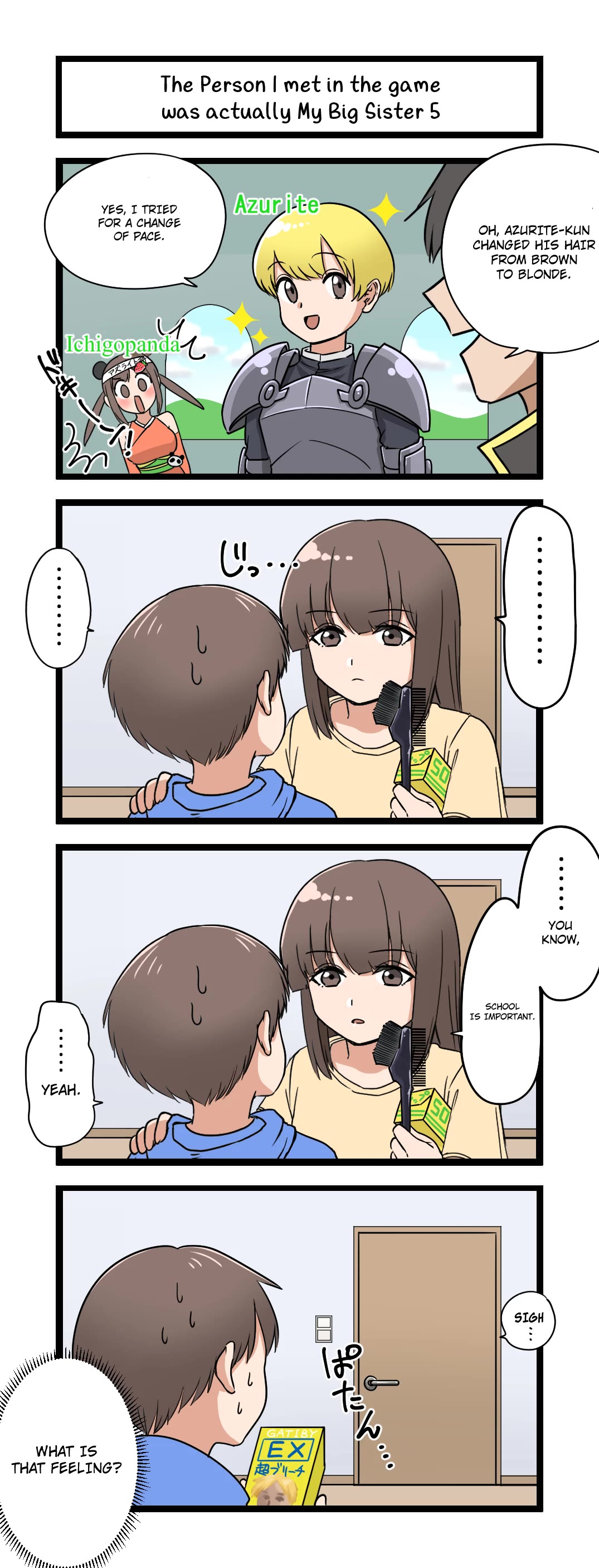 The Person I Met In-Game Was Actually My Big Sister. chapter 5 page 1