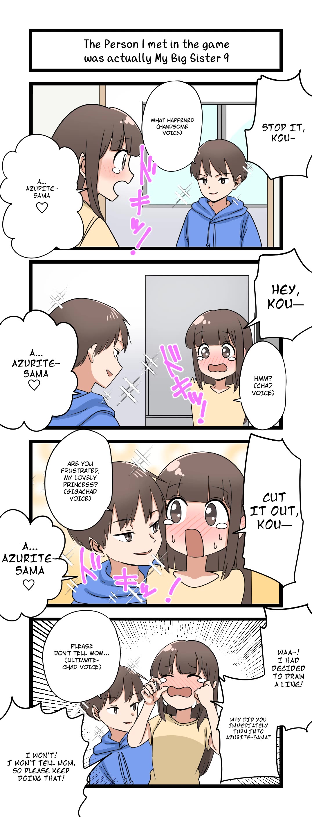 The Person I Met In-Game Was Actually My Big Sister. chapter 9 page 1