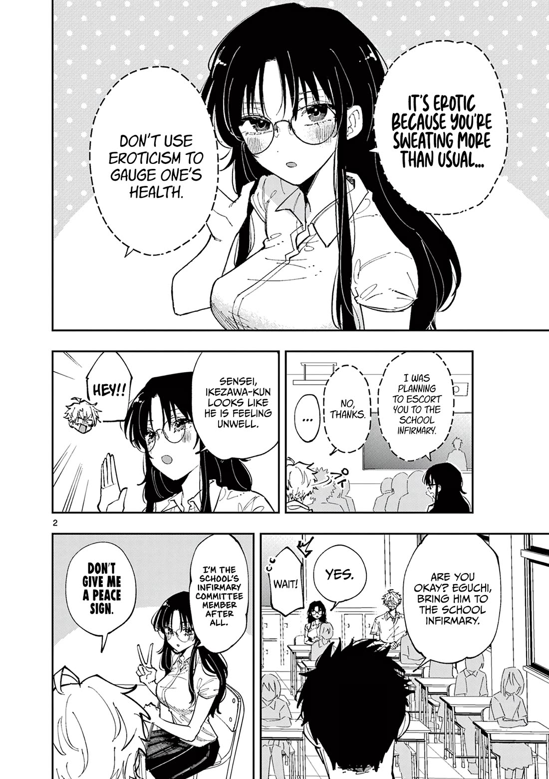 The Person Sitting Next to Me Looking at Me with Perverted Eyes chapter 10 page 2