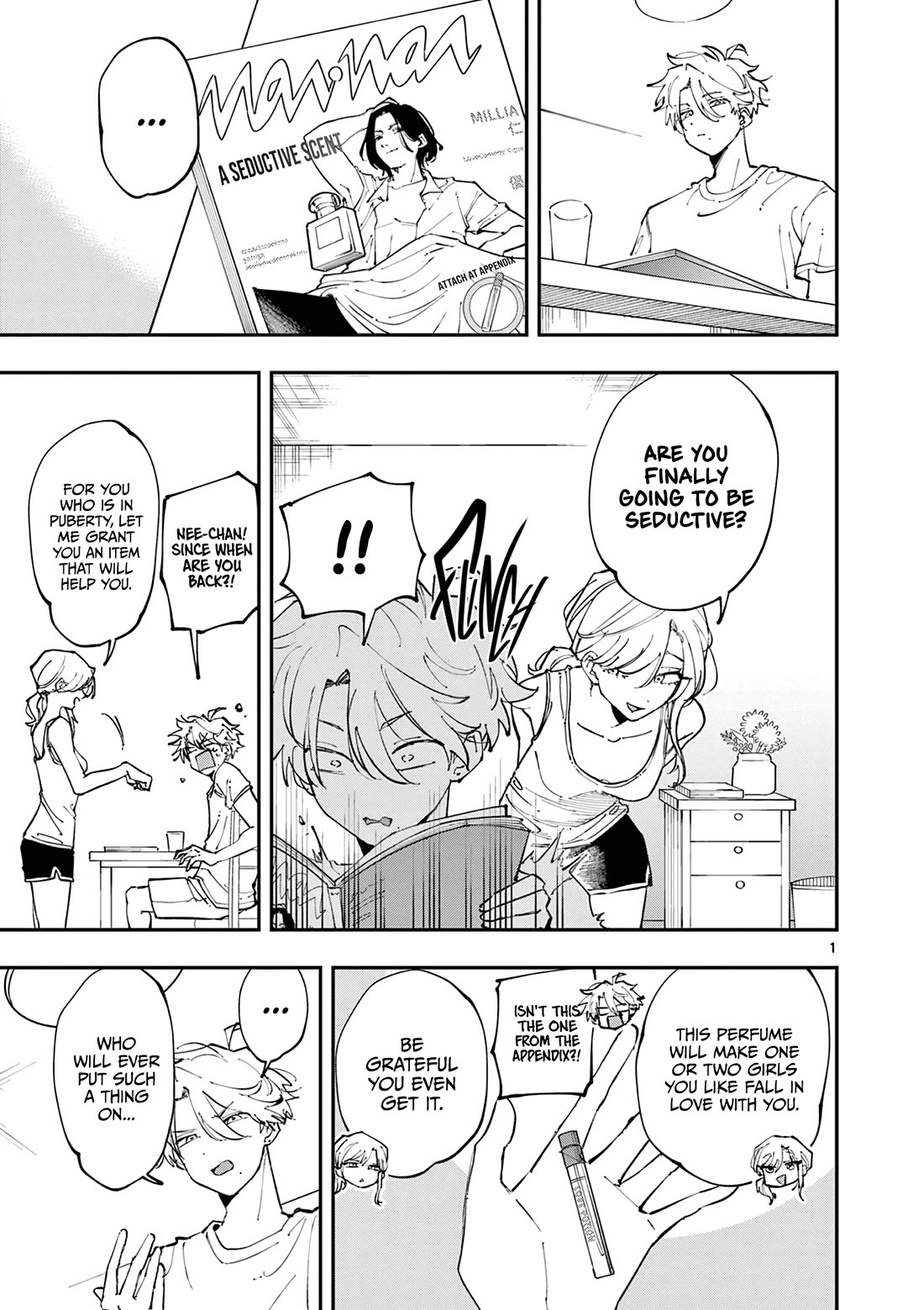 The Person Sitting Next to Me Looking at Me with Perverted Eyes chapter 13 page 1