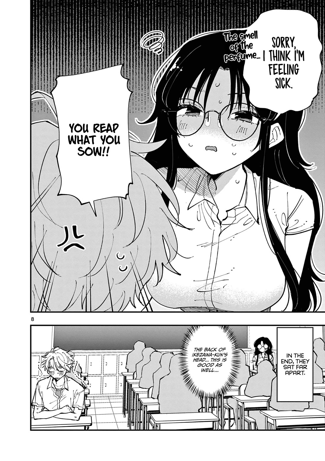 The Person Sitting Next to Me Looking at Me with Perverted Eyes chapter 13 page 8