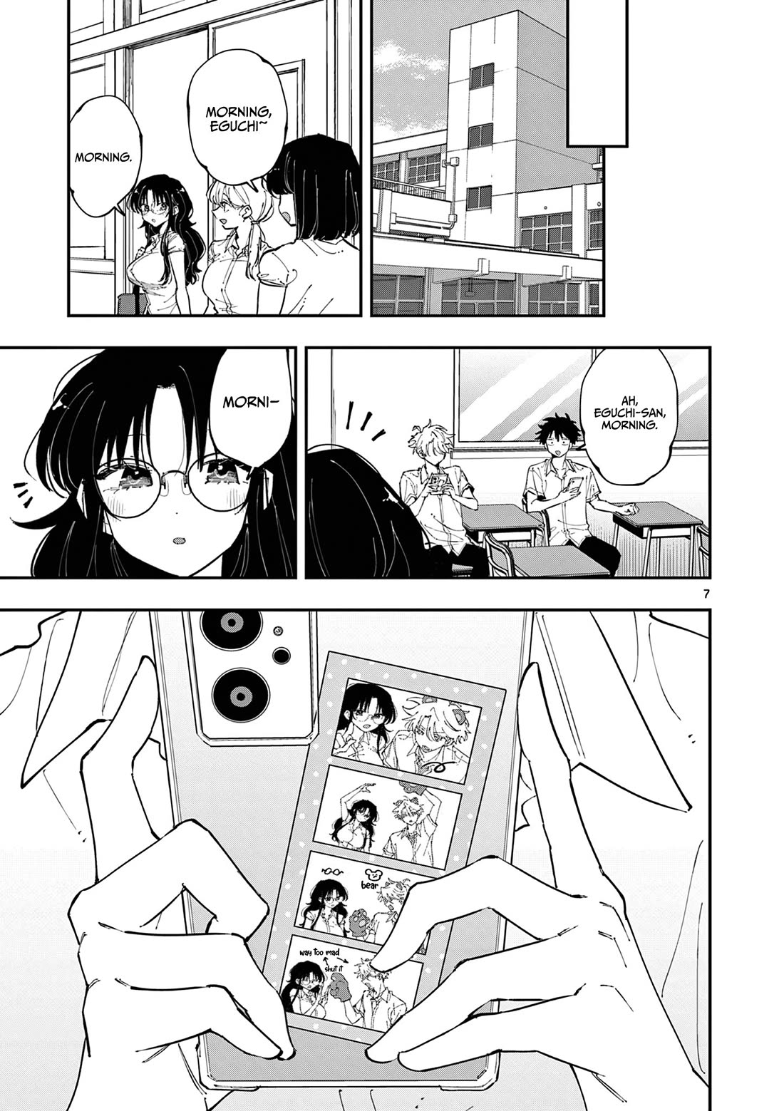 The Person Sitting Next to Me Looking at Me with Perverted Eyes chapter 21 page 7