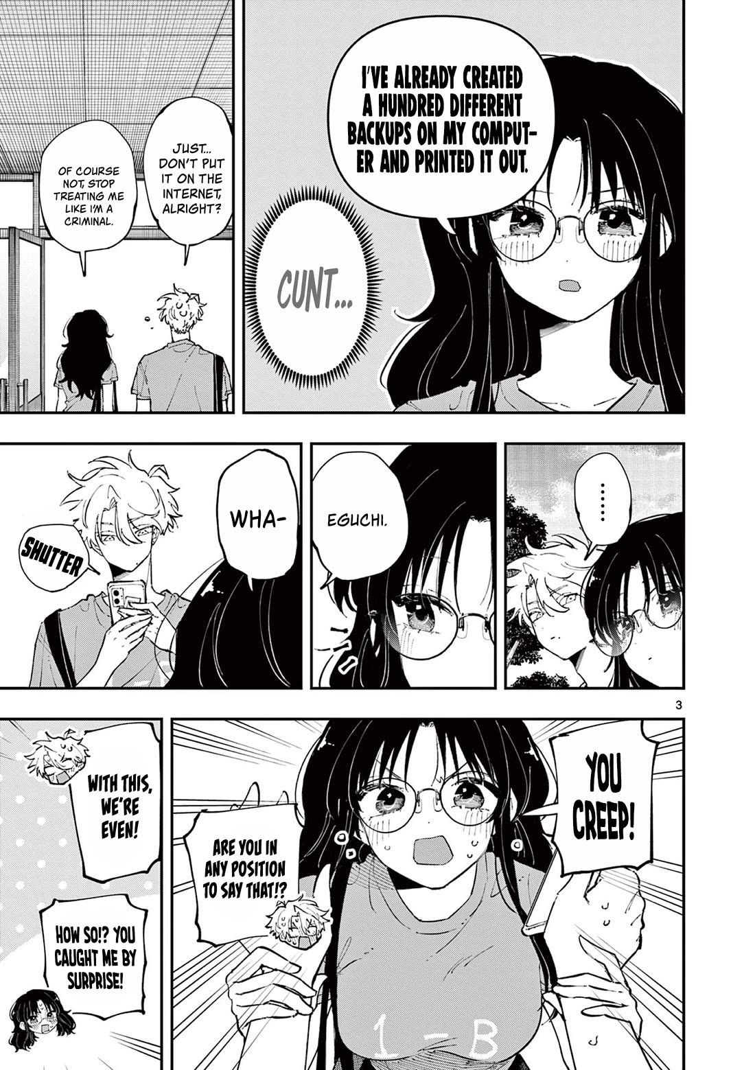 The Person Sitting Next to Me Looking at Me with Perverted Eyes chapter 33 page 3