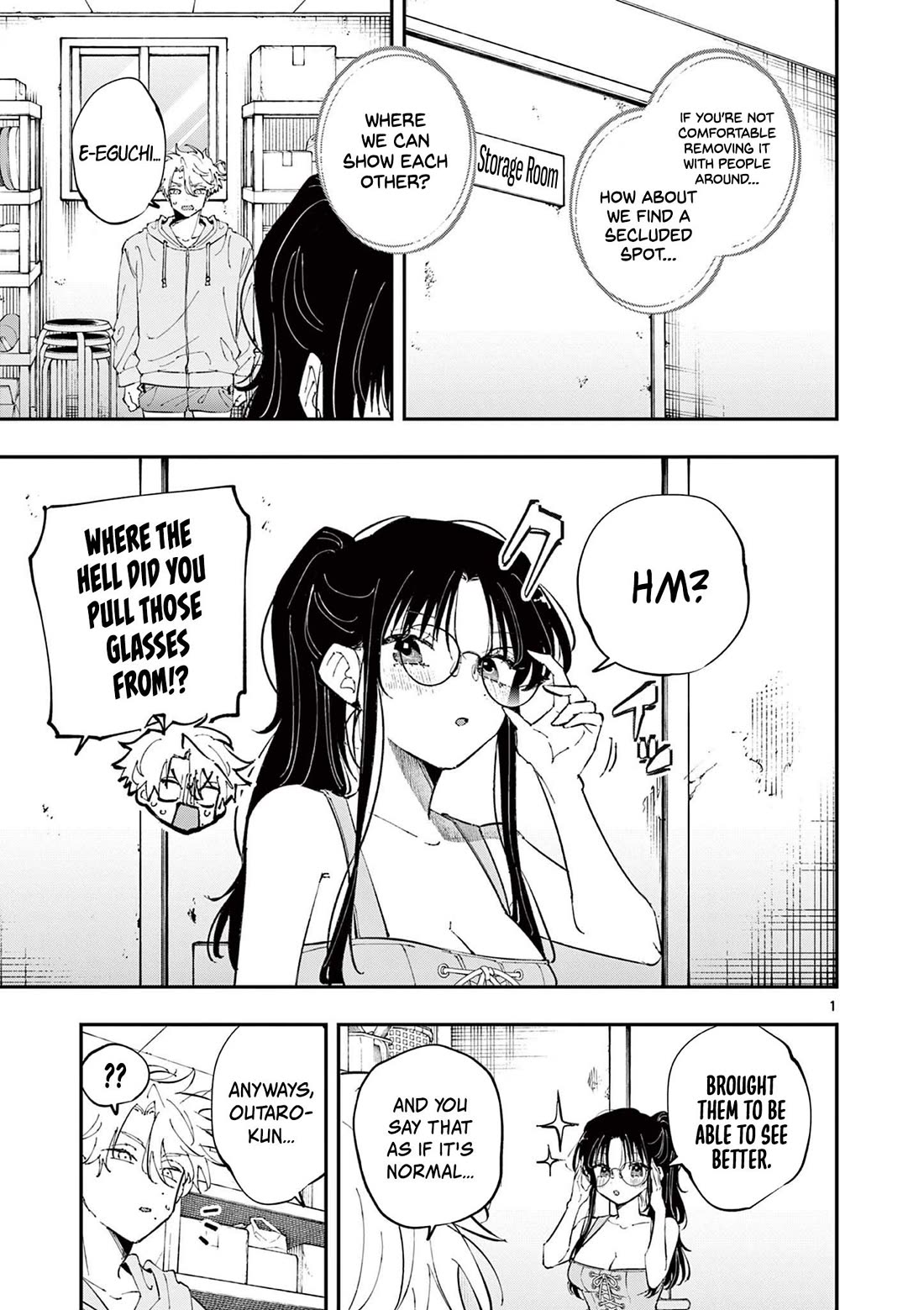 The Person Sitting Next to Me Looking at Me with Perverted Eyes chapter 69 page 1