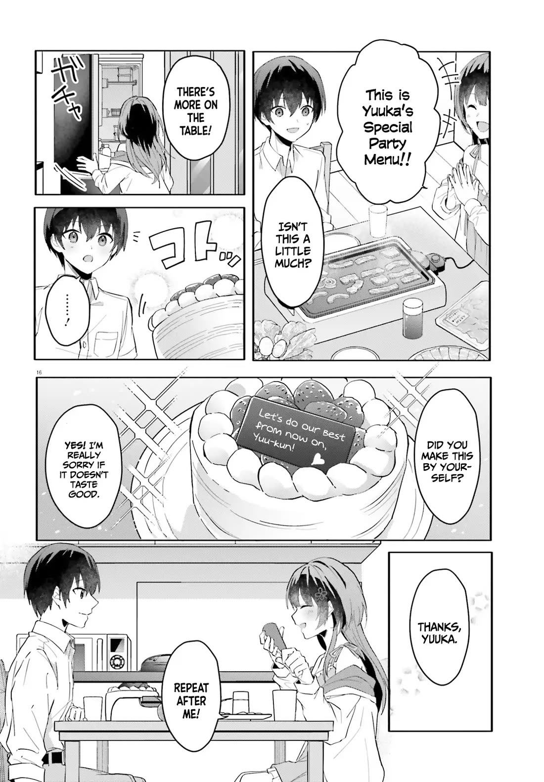 The Plain-Looking Girl, Who Became My Fiancée, Is Only Cute at Home chapter 12 page 16