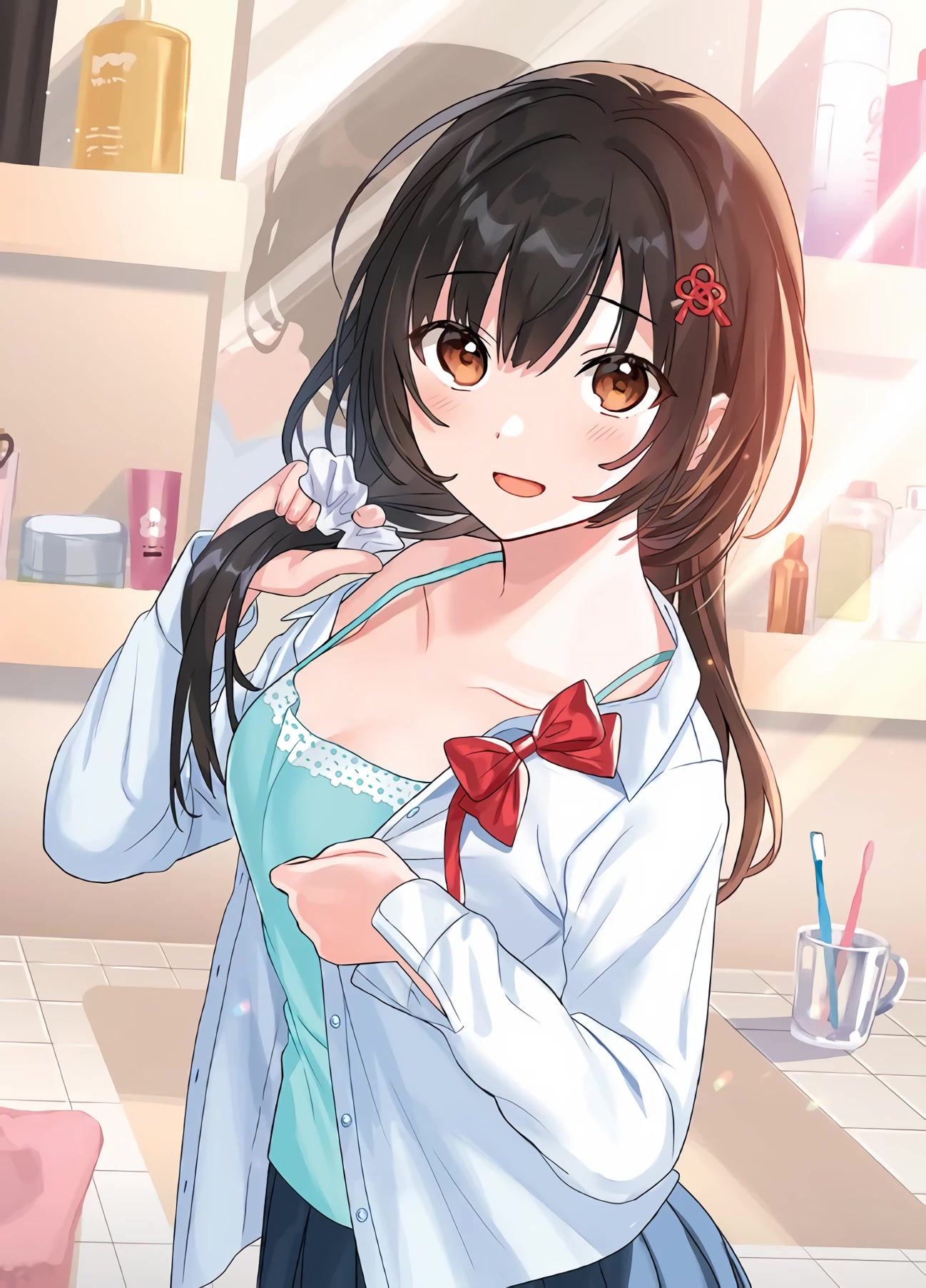 The Plain-Looking Girl, Who Became My Fiancée, Is Only Cute at Home chapter 2 page 35