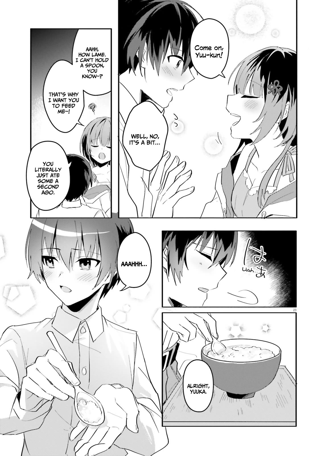 The Plain-Looking Girl, Who Became My Fiancée, Is Only Cute at Home chapter 9 page 24