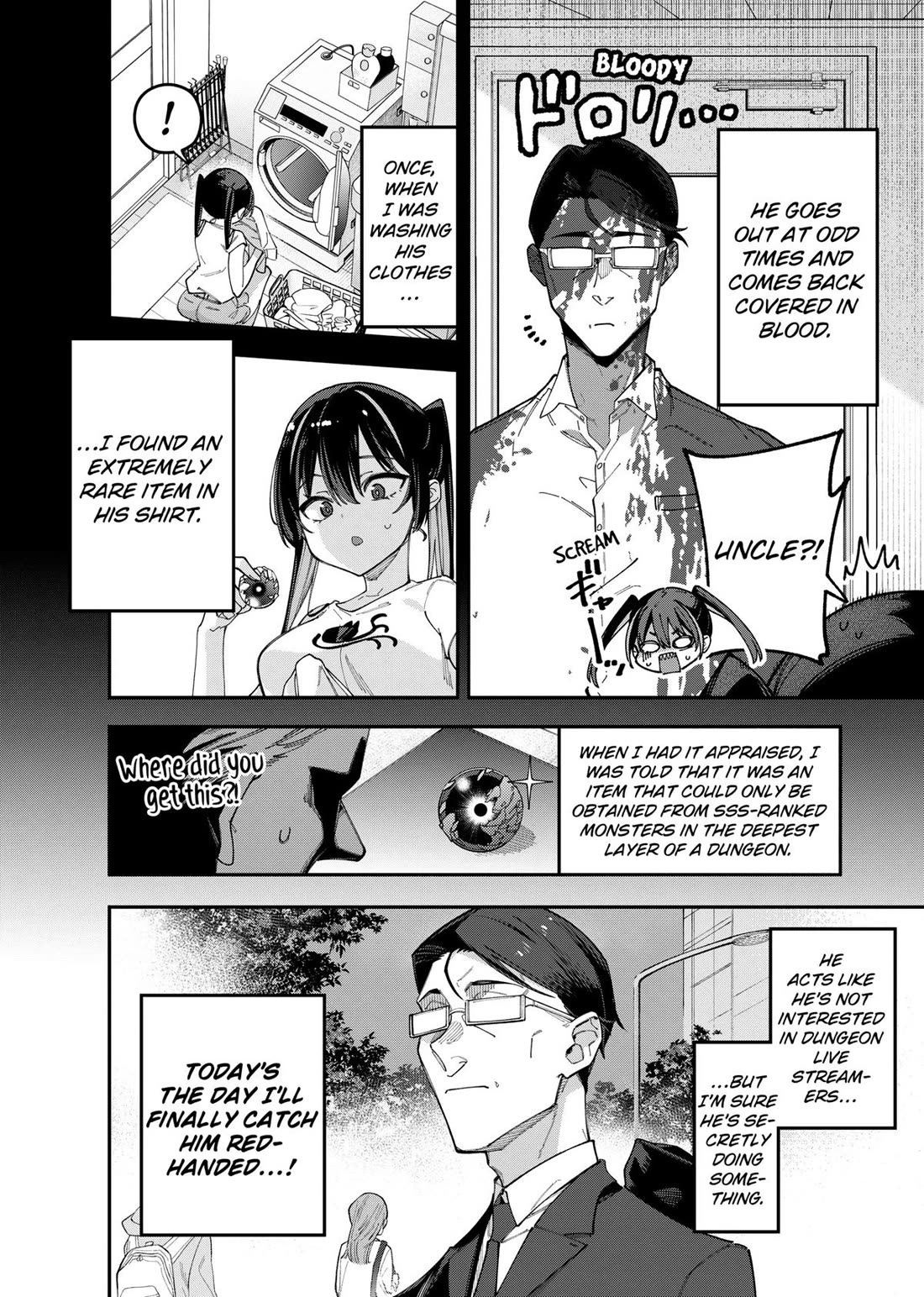 The Plain Salary Man Turned Out to Be a Hero: He was Invincible, Only to Be Exposed on His Niece's Dungeon Stream chapter 1 page 26
